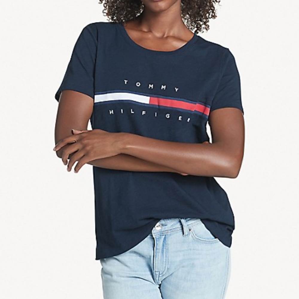 Tommy Hilfiger Tina Short Sleeve Tee Navy